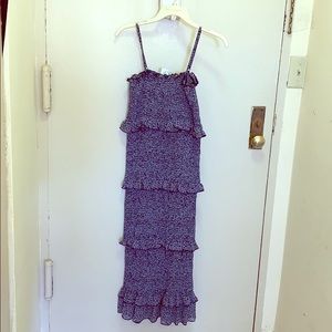 Day & Night floral smocked midi dress